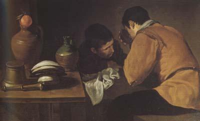 Diego Velazquez Deux Jeunes Gens a table (df02) oil painting image